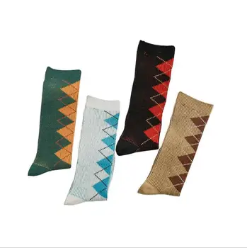 

Autumn new colorblocking boys girls baby socks combed cotton kids student sport socks 1-8 Year