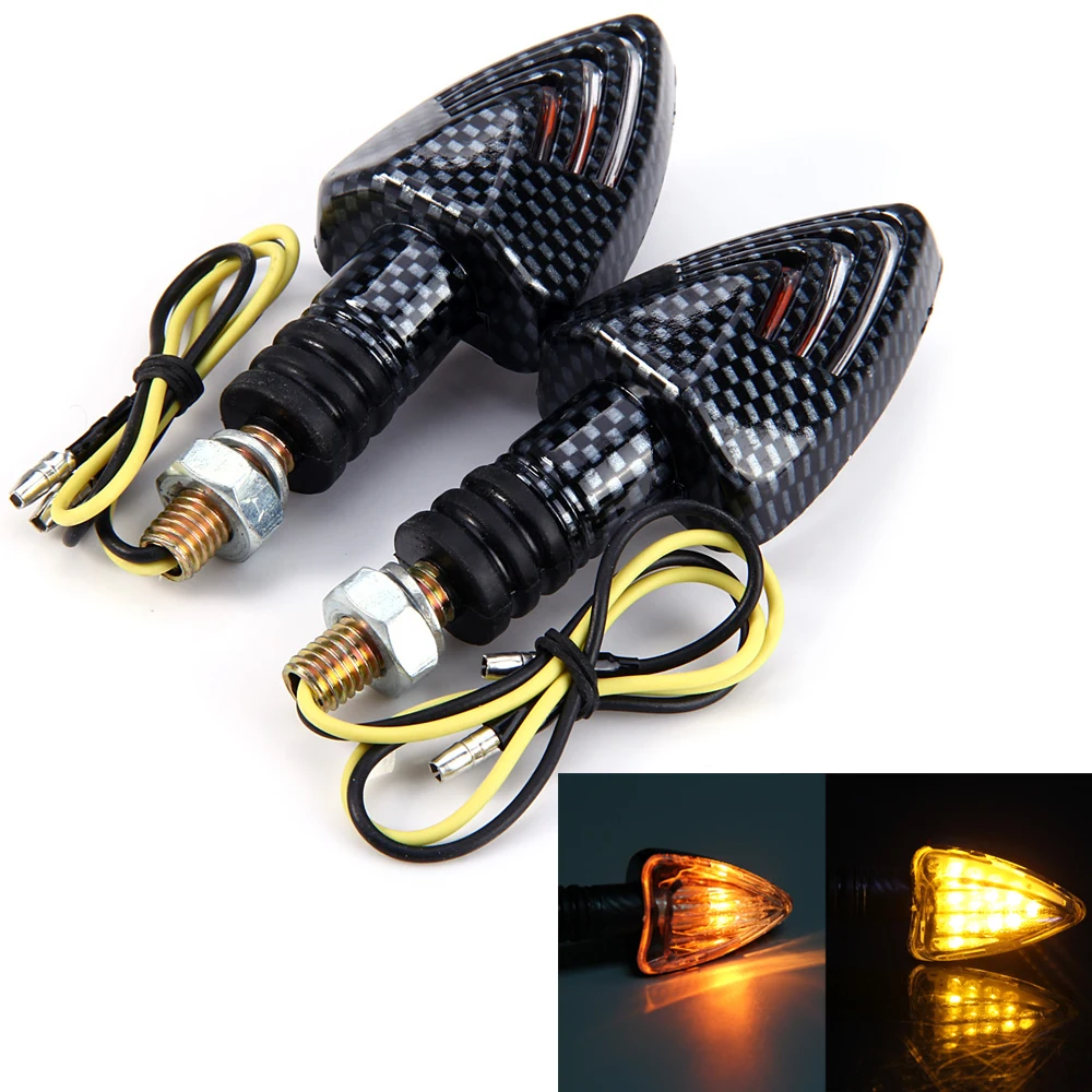 

free shipping!!! 2pcs Motorcycle Motorbike Arrow Indicator Amber Light LED Turn Light 12V Turn Signal Lamp Car Turn Signal
