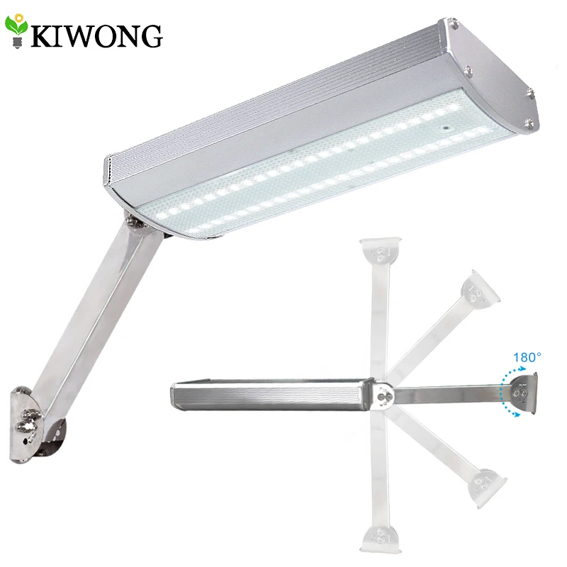 

800lm Super Bright Solar Light Motion Sensor Rotable Solar Lamp 48pcs Leds Aluminium Alloy Shell Lighting For Outdoor Garden