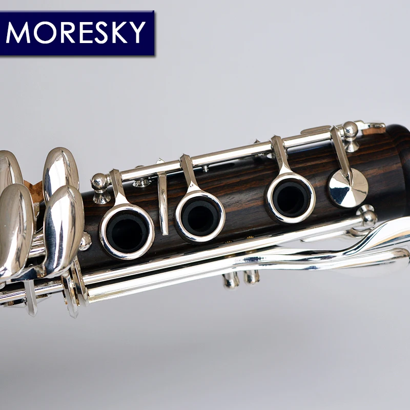 MORESKY Профессиональный кларнет из черного дерева A/C tune 17 ключ Посеребренная медь твердой древесины кларнет MA68