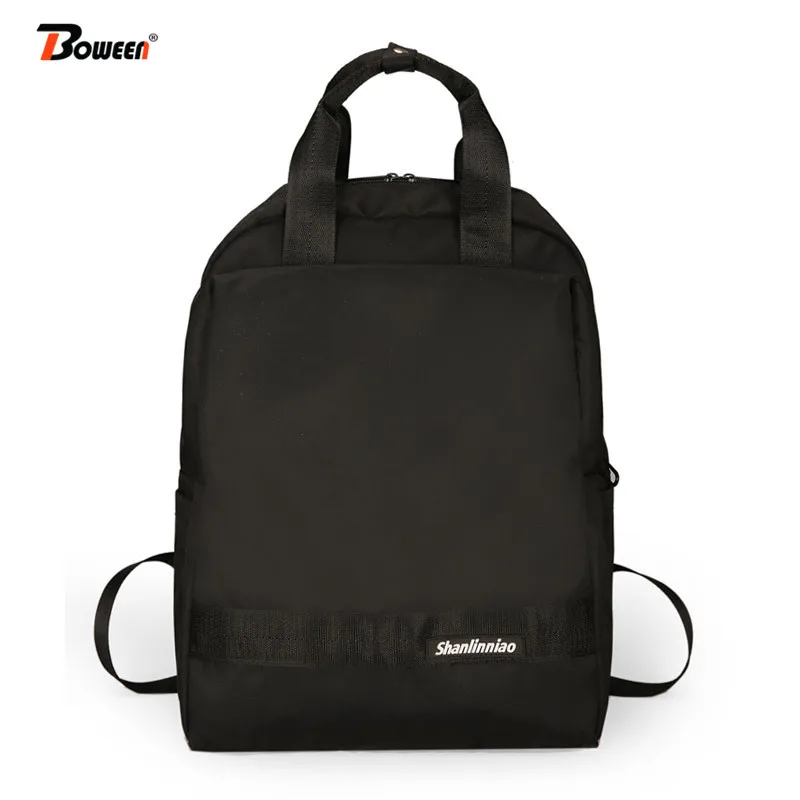 

student school bags for teenager boys girs Casual College style black backpack men women bag school teen bookbag Large capacity