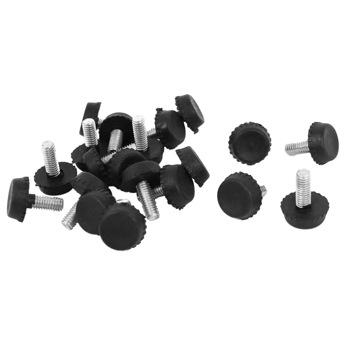 

Hot Sale 20pcs Screw On Type Furniture Glide Leveling Foot Adjuster 6x15x15mm