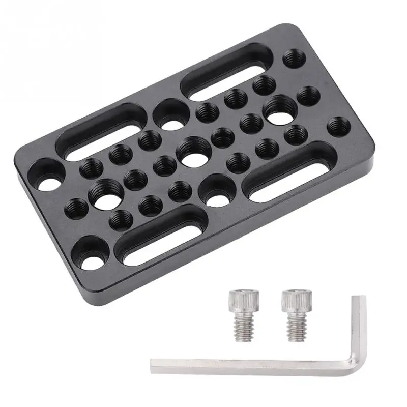 Tripod Holder Adapter Plate with 14 38 Threaded Holes Accessories
