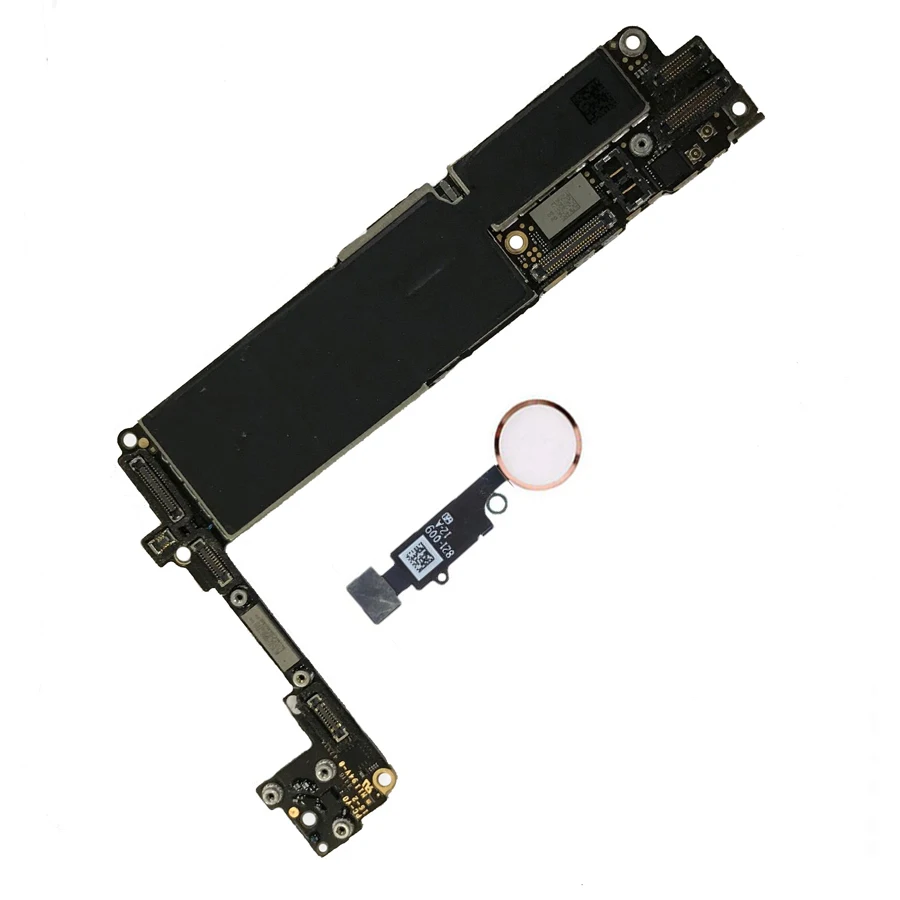 Для iphone 7 32GB 128GB 256GB iCloud оригинальная материнская плата с/без сенсорного ID IOS системная логическая плата полная разблокированная материнская плата