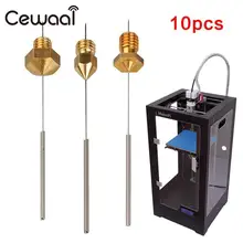 CEWAAL 10Pcs Set nozzle cleaning drill Flex Drill Bits Parts For 3D Printer Nozzle Cleaning Lengthened Reinforced