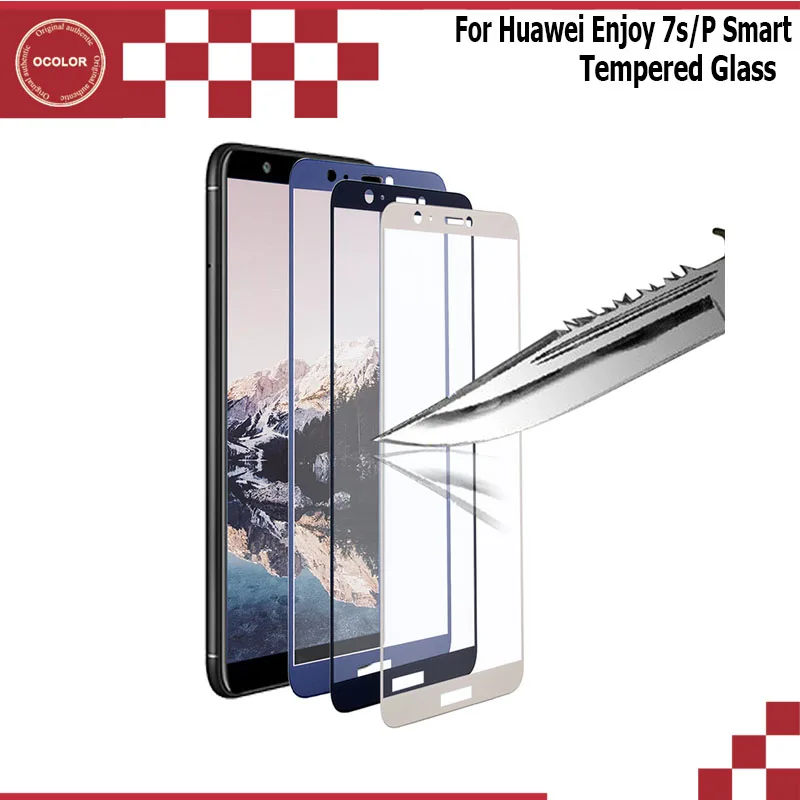 Ocolor для Huawei Enjoy 7 S P Защитное стекло смартфонов пленка Переднее на экран протектор