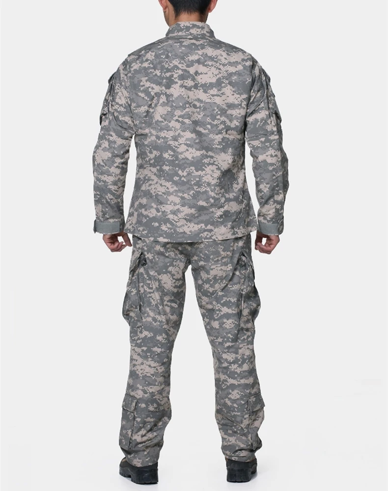  Army Military ACU Camouflage Tactical Uniform Combat BDU Suit Battlefield Clothes Men's Airsoft Pai