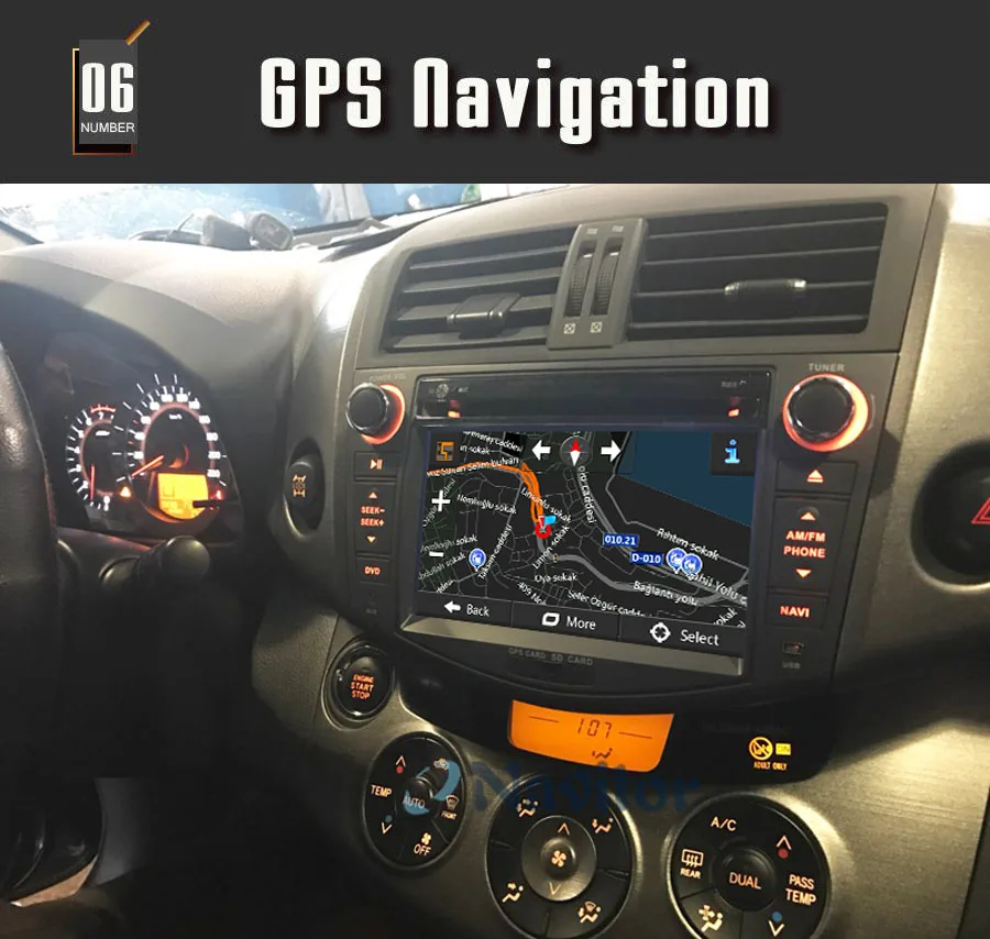 Cheap 7" Car GPS Navigation For Toyota RAV4 1.6GHz Double 2 DIN Quad Core Android 7.1 Car DVD Player Multimedia Head Unit 12