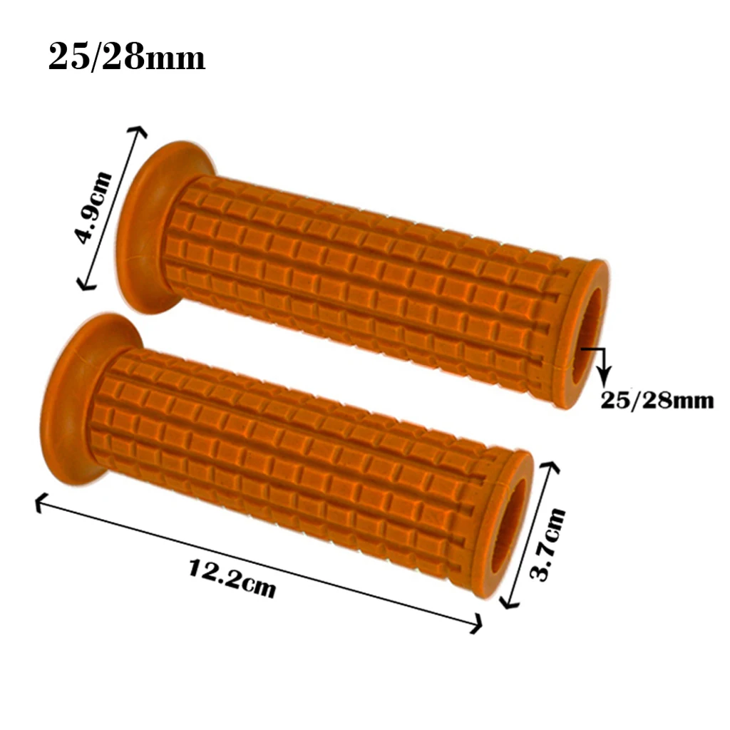 1'' 25mm Rubber Handle bar Hand Grips Antiskid Handlebar Soft Rubber Bar For CRF YZF KTM RMZ Pit Dirt Bike Motocross Motorcycle