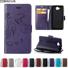 Кожаный бумажник с бабочкой, откидная крышка для huawei Y 6 Y6 Pro Y6Pro TIT-L01, TIT-U02 чехол для huawei Honor 4C Pro TIT U02 L01, чехол s
