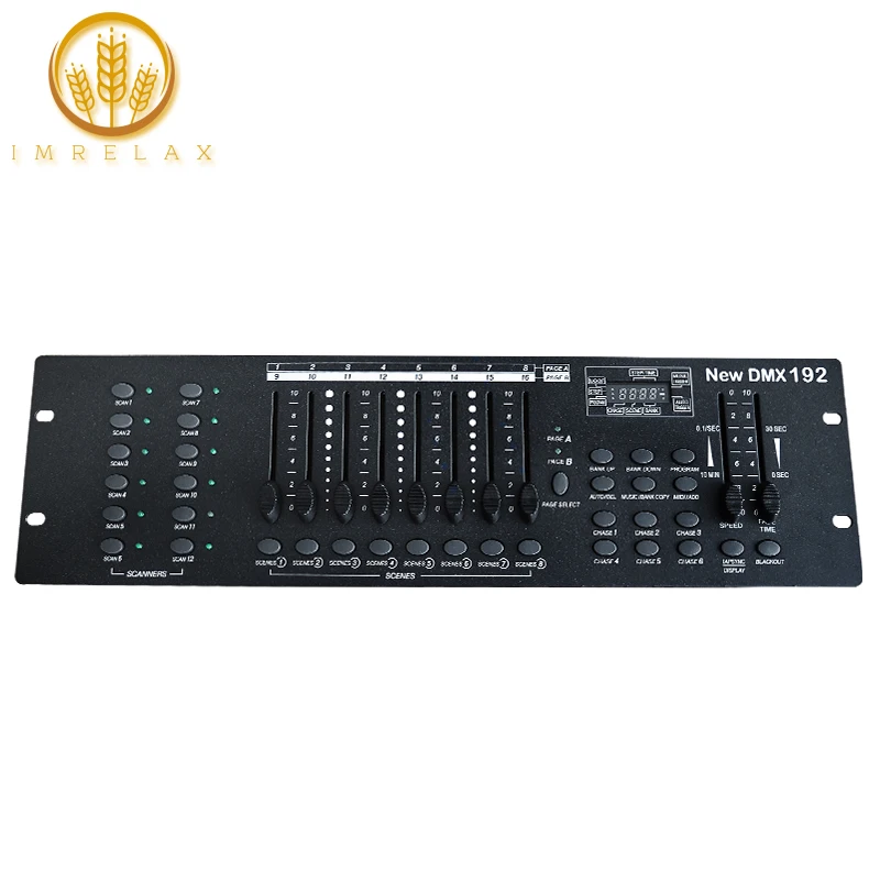 

IMRELAX 2019 New Model DMX 192 DMX Controller High Quality DMX Controller Console for Stage DJ Disco Light