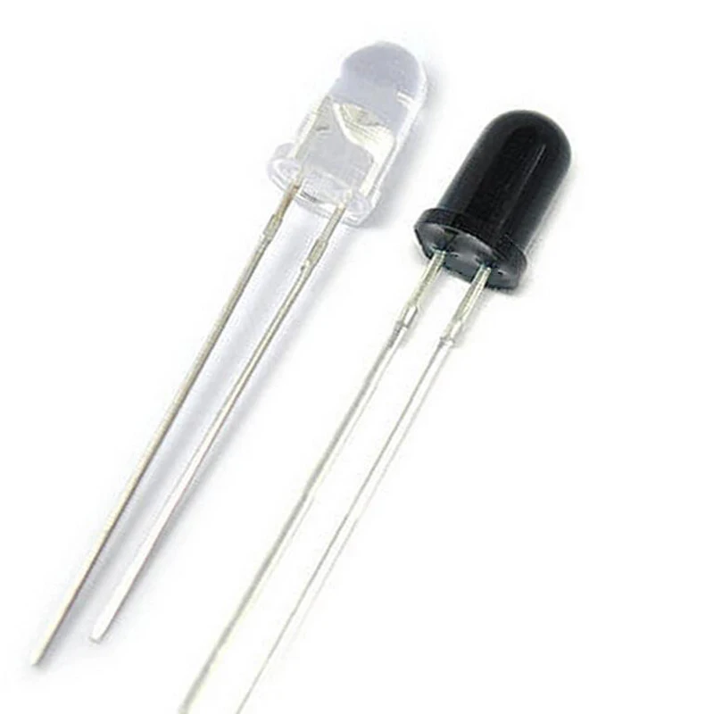 

20Pcs/Lot 3MM Infrared Transmitter Tube Infrared Receiver Tube F3 Infrared Transceiver Tube connector