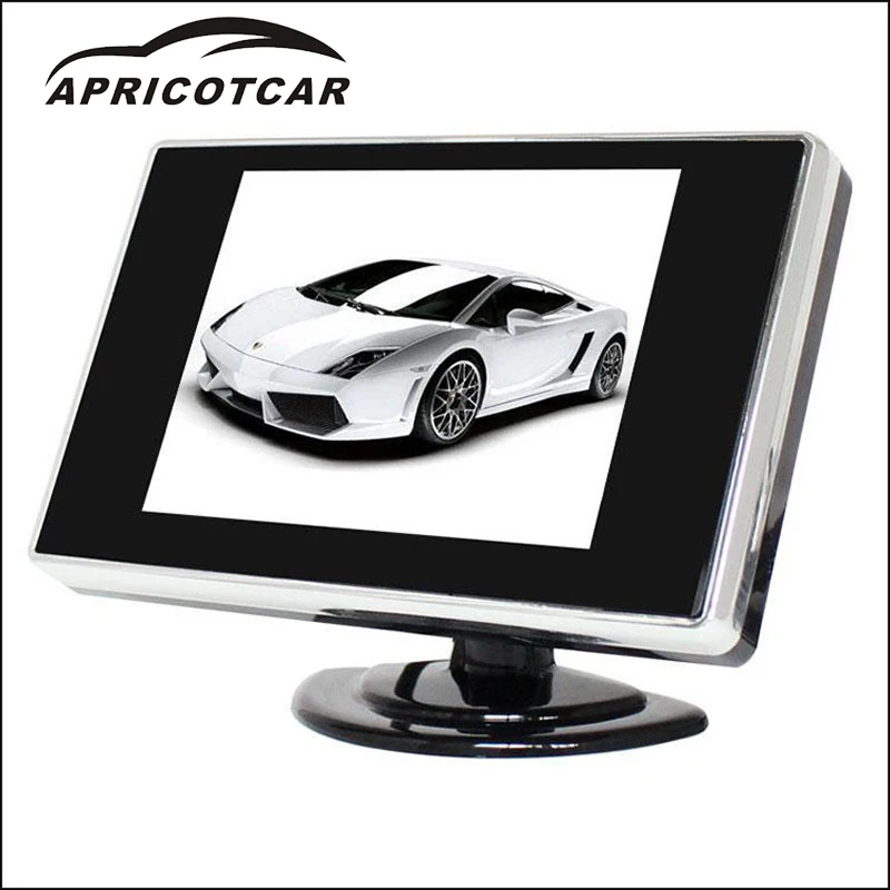 

3.5-inch HD Car Monitor screen display reversing 360 degrees A screen with buttons the display can be rotated