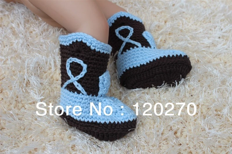 Main Tricot Crochet Bottes De Cow Boy Prewalker Chaussures Bebe Garcons Filles Neige Bottines Semelle Souple Interieure Chaussures Nouveau Ne Helloyaya Coton Aliexpress