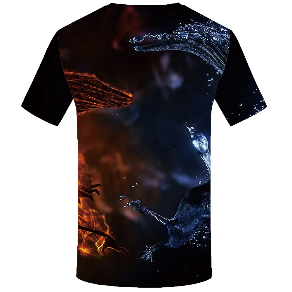 KYKU Flame Футболка мужская футболка с музыкальной тематикой 3d гитара футболки Повседневная металлическая Футболка с принтом Готическая аниме одежда футболки с коротким рукавом