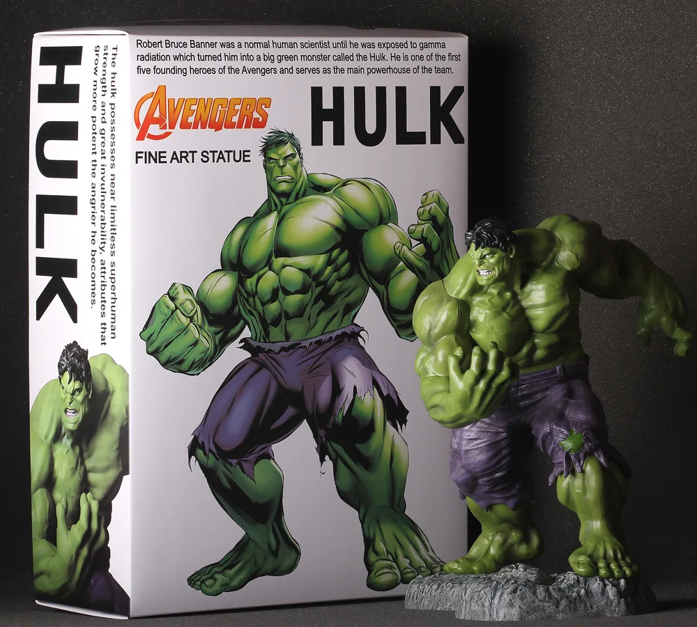 The Avengers Big Size Incredible Hulk Fine Art Statue Action Figure Toys