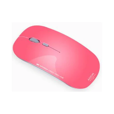 AZZOR перезаряжаемая Беспроводная Бесшумная Мини N5 мышь с usb зарядным кабелем аккумулятор встроенный 2,4 ГГц 1600 dpi Бесшумная оптическая Милая мышь - Цвет: Pink