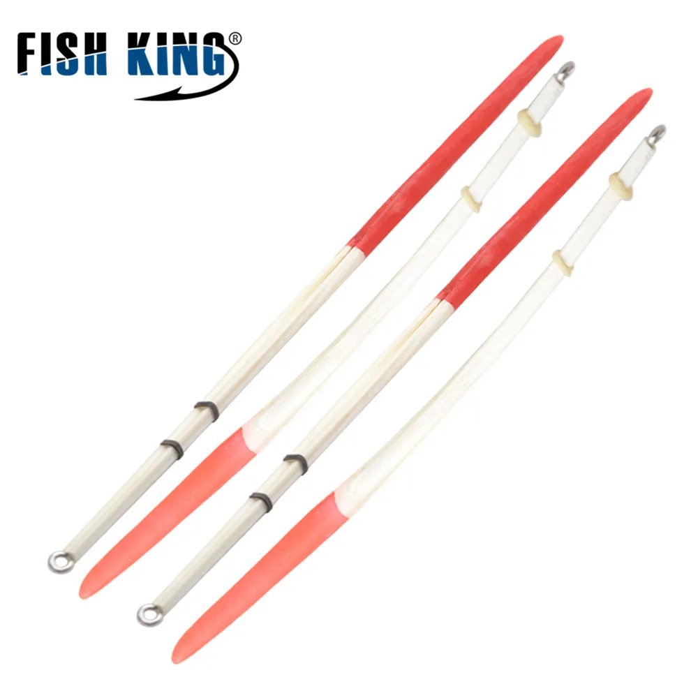 FISH KING 10 шт./лот 18 см поплавок с перьями павлина для рыбалки кольцами плавающие