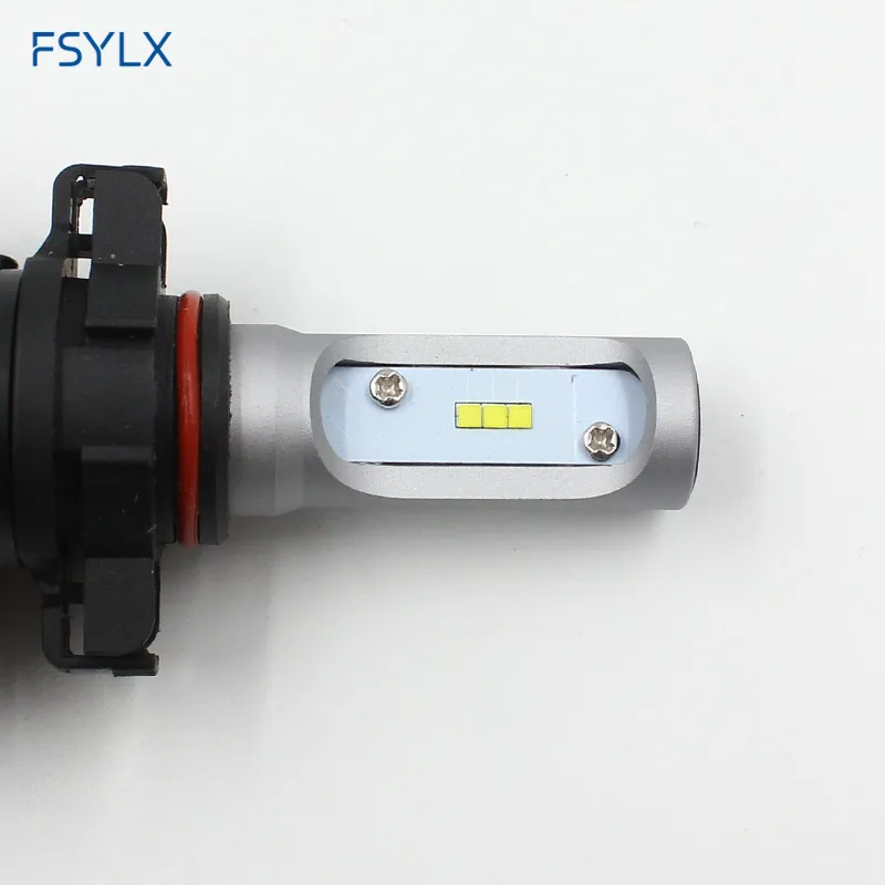 FSYLX 50 Вт 8000lm H16 5202 PSX24 PSX26 H1 H7 H8 H9 H11 Автомобильный светодиодный фары лампы H27 880 881 светодиодный фары лампы