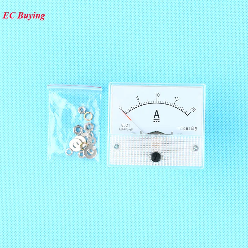 

DC 3A AMP Analog Current Panel Meters Ammeter Amperimetro Ampere Frequency Meter Measurer 0-3A