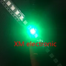 200 шт. 5050 SMD Зеленый PLCC-6 3 вилочным держателем 9000 МКД ультра яркий светодиодный Высокое качество светильник-излучающие диоды для подавления переходных скачков напряжения 5050 зеленый светодиодный 5050 Диоды для подавления переходных скачков напряжения