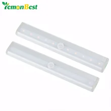 Lemonbest светодиодный свет под кабинет движения PIR Сенсор лампы 10 светодиодный s 190 мм освещения для Шкаф Кухня ночник