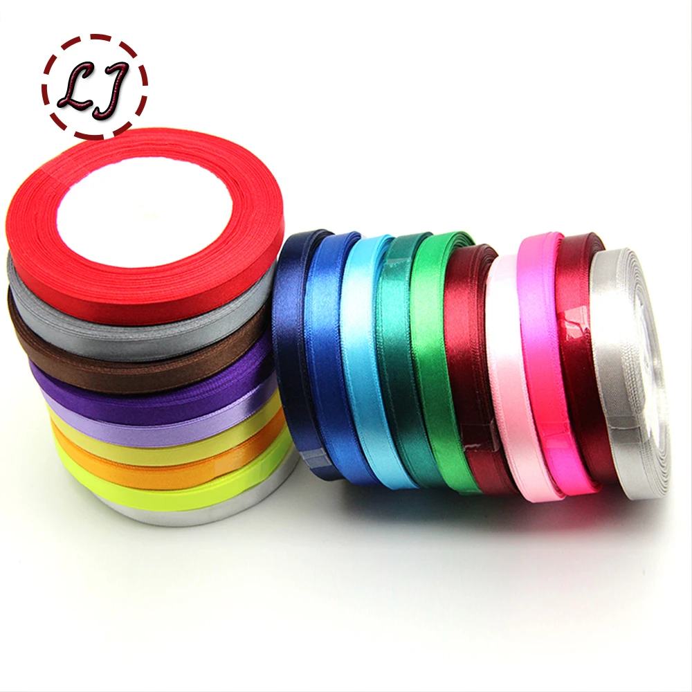 

High quality 25yd/roll 10mm(0.4in) brand single Face grosgrain printed Satin Ribbon Webbing Decoration Candy Box Packaging