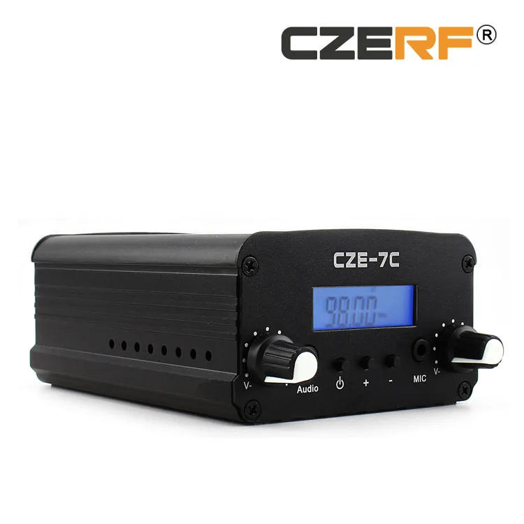 CZE 7C 7 Вт Беспроводная радиостанция вещания fm трансмиттер с 1/4 wave GP комплекты