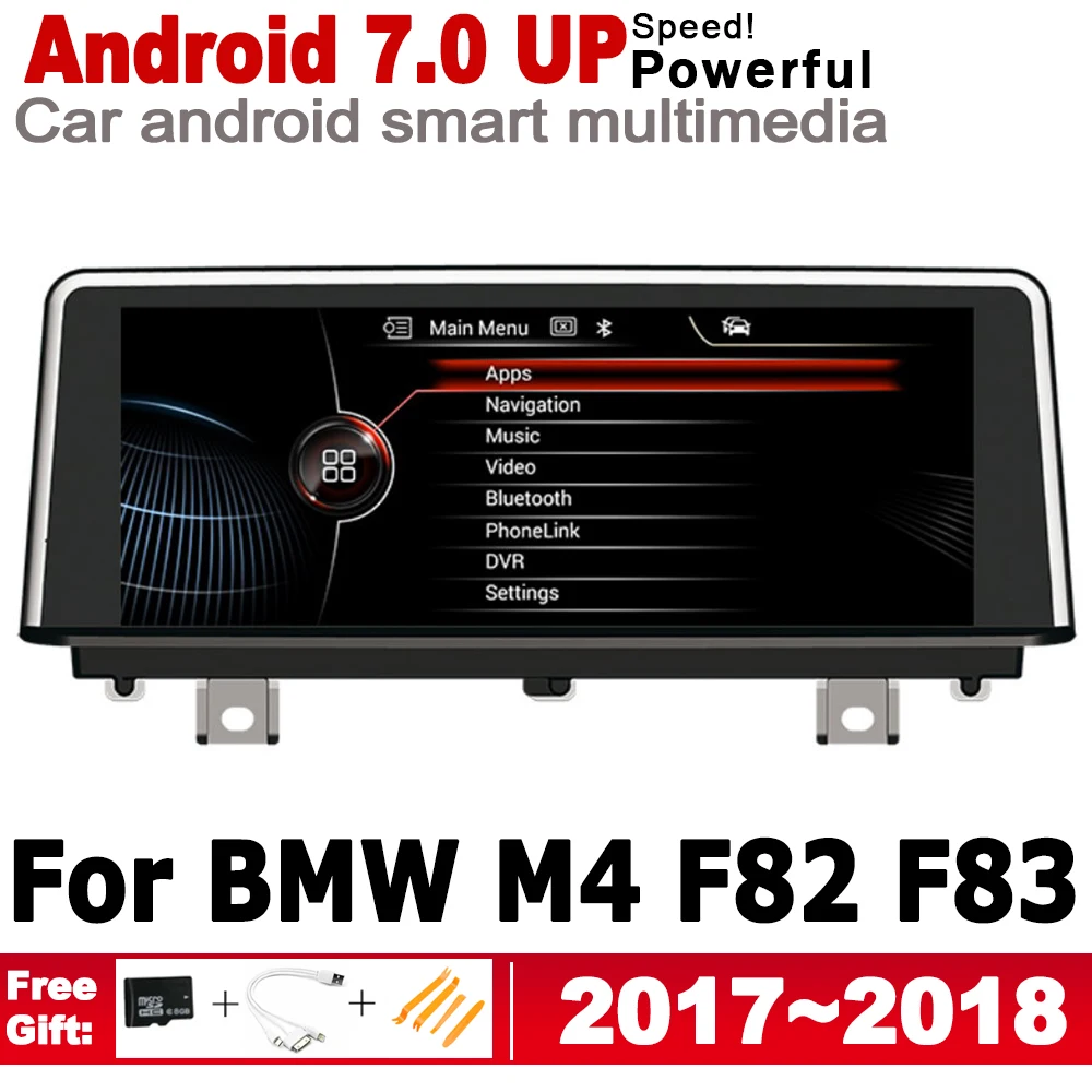 

Android Car radio GPS multimedia player For BMW M4 F82 F83 2017~2018 EVO Navigation original style WiFi BT 2GB+16GB HD screen