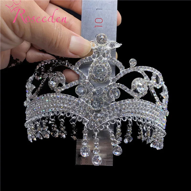 Свадебные короны Tiaras Frontlet Стразы в форме капель жемчужные Пышные свадебные аксессуары для волос ювелирные украшения для свадебной вечеринки RE3426