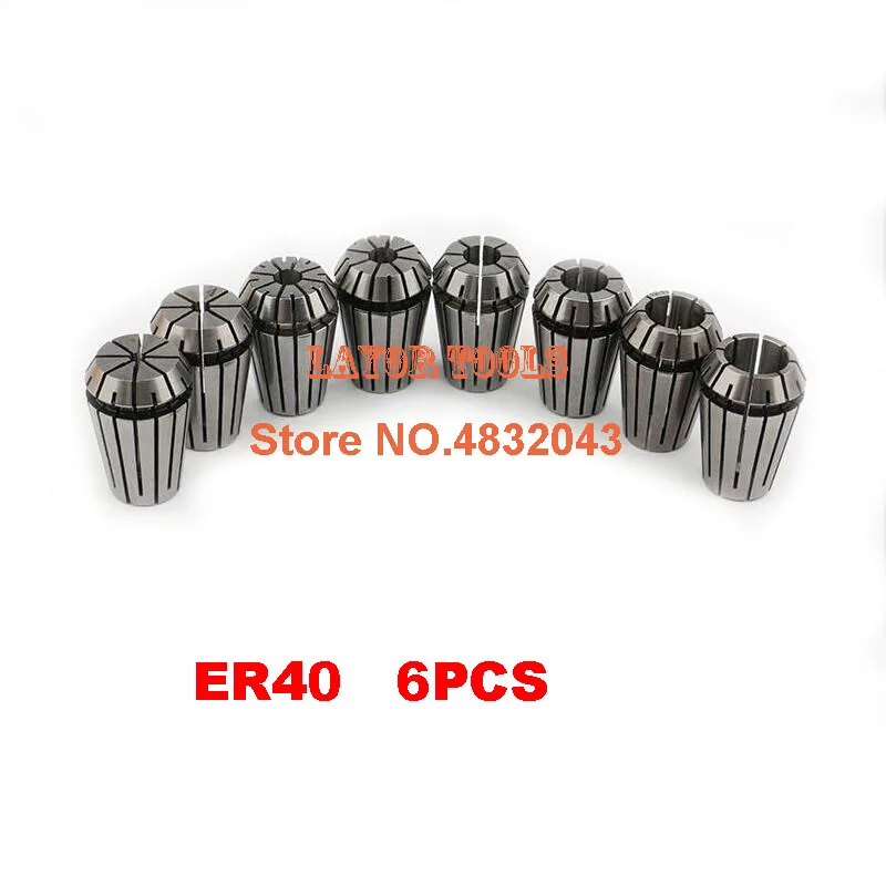 

Free Shipping 6PCS for Choose ER ER40 Collet Chuck for Spindle Motor Engraving/Grinding/Milling/Boring/Drilling/Tapping