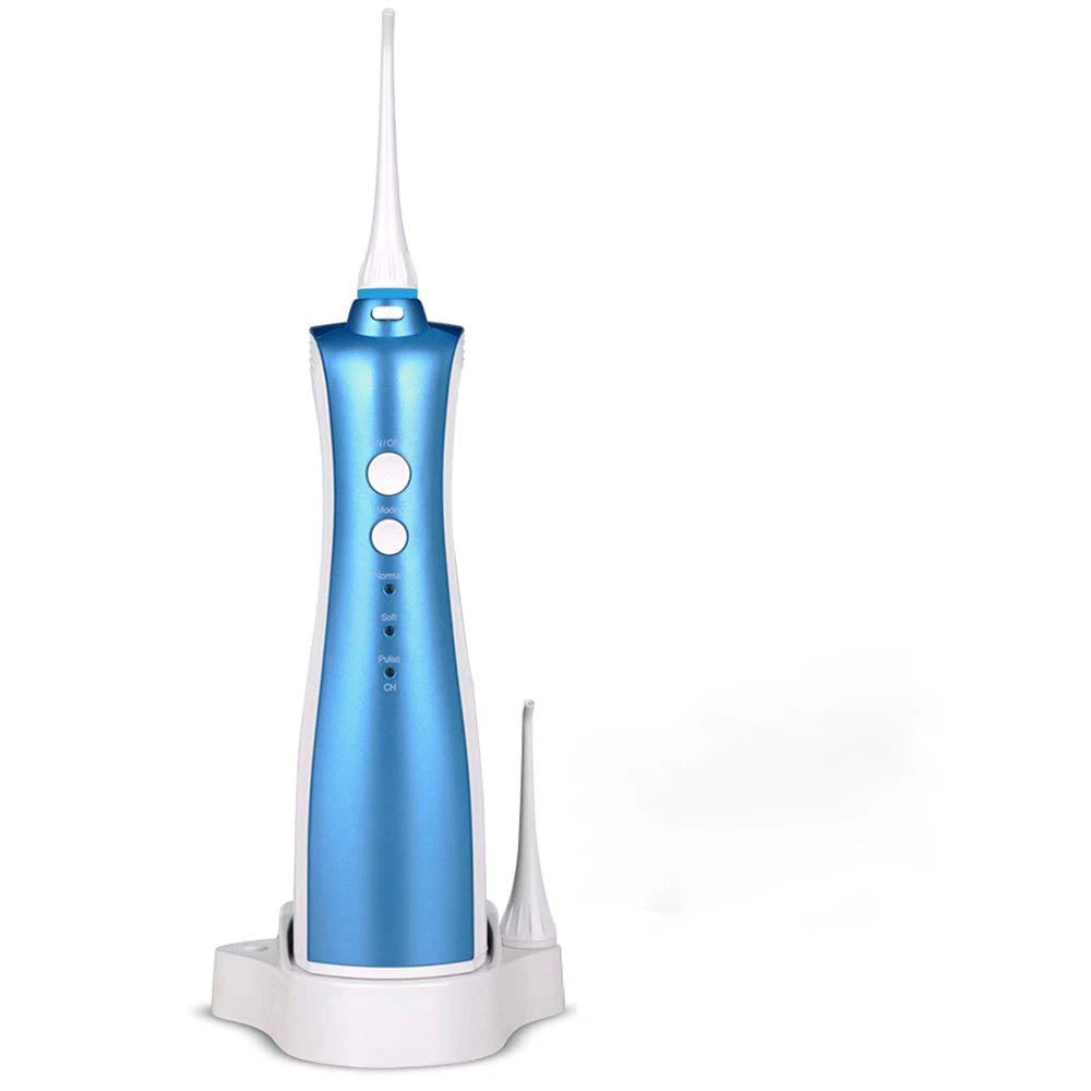 

IPX7 Waterproof Electric Water Flosser Handheld Oral Irrigator Teeth Cleaner with 3 Modes and 2 Jet Tips