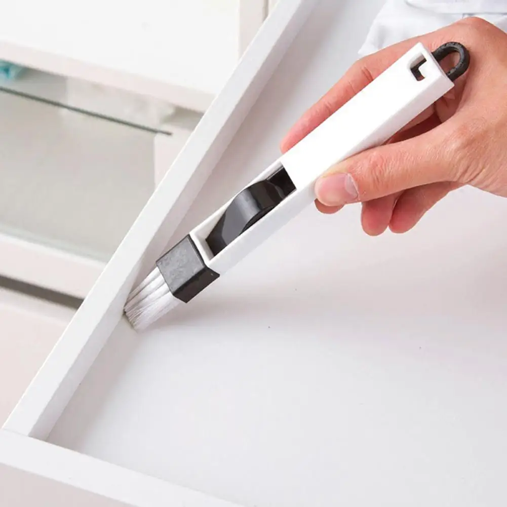 

2-in-1 Window Keyboard Drawer Gap Slit Groove Cleaning Brush with Small Dustpan