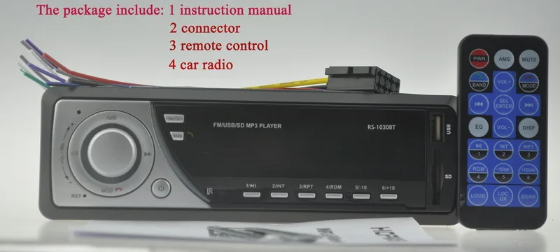 Новая поддержка Bluetooth ответ универсальный автомобильный Радио FM USB SD встроенный Bluetooth MP3 игрока в тире 1 DIN дистанционного Управление