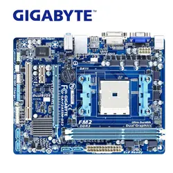 Разъем FM2 для AMD A55 DDR3 Материнская плата Gigabyte GA-F2A55M-DS2 100% оригинальное настольное плата Панели F2A55M-DS2 64 Гб Панели