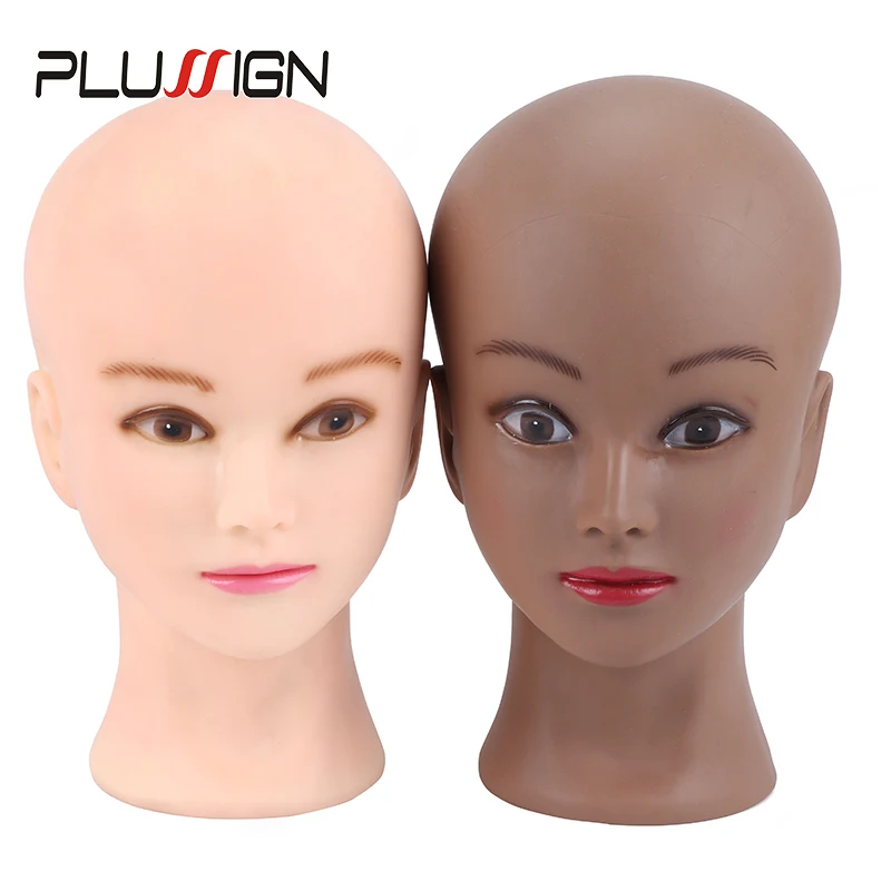 Bald Mannequin Head With Clamp Female Mannequin Head For Wig