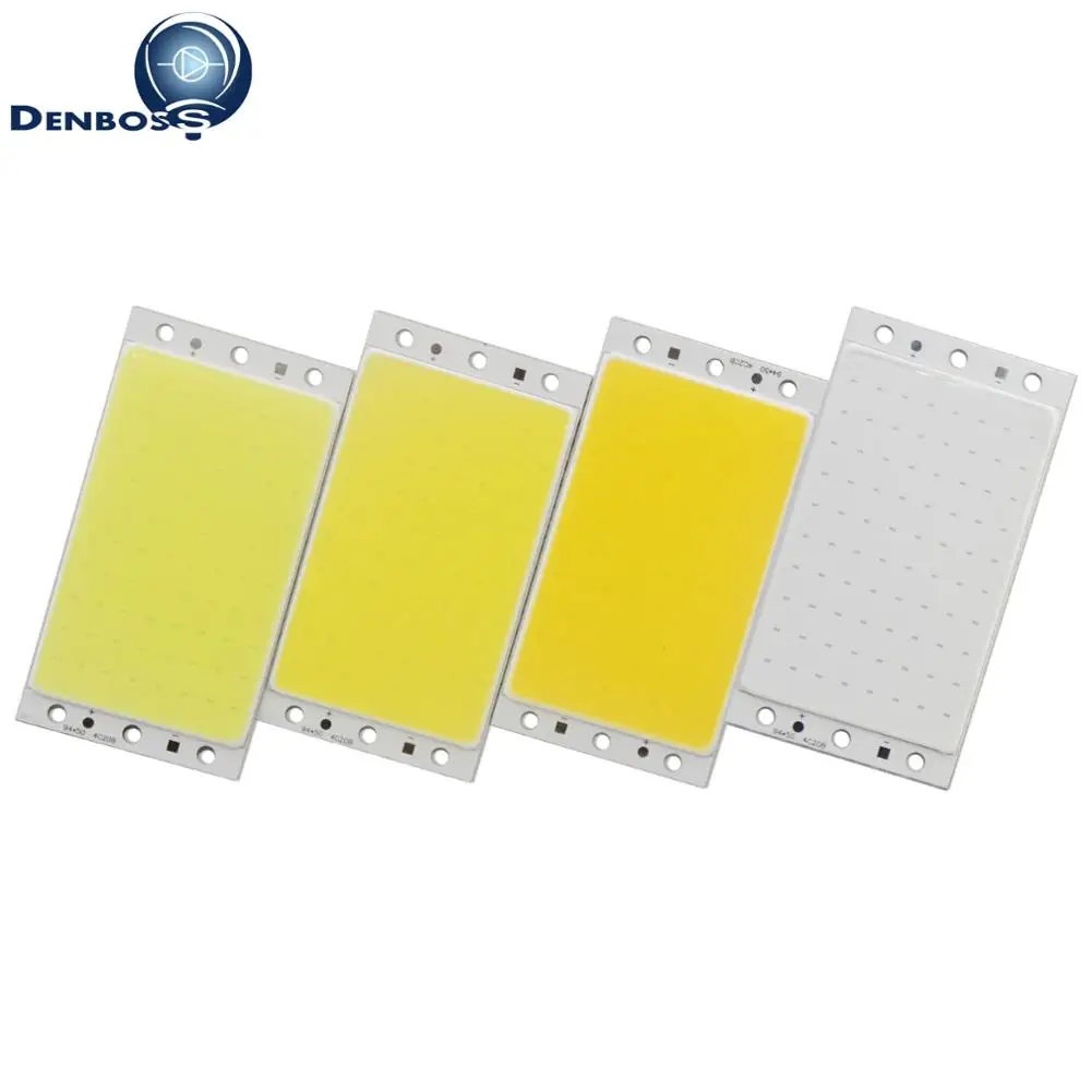 Goede Hot koop DENBOSS 12 v LED COB chip Strip Met RF Controller Auto Licht 16 w Natuurlijke Warm Wit Blauw 94*50mm COB LED voor DIY lamp
