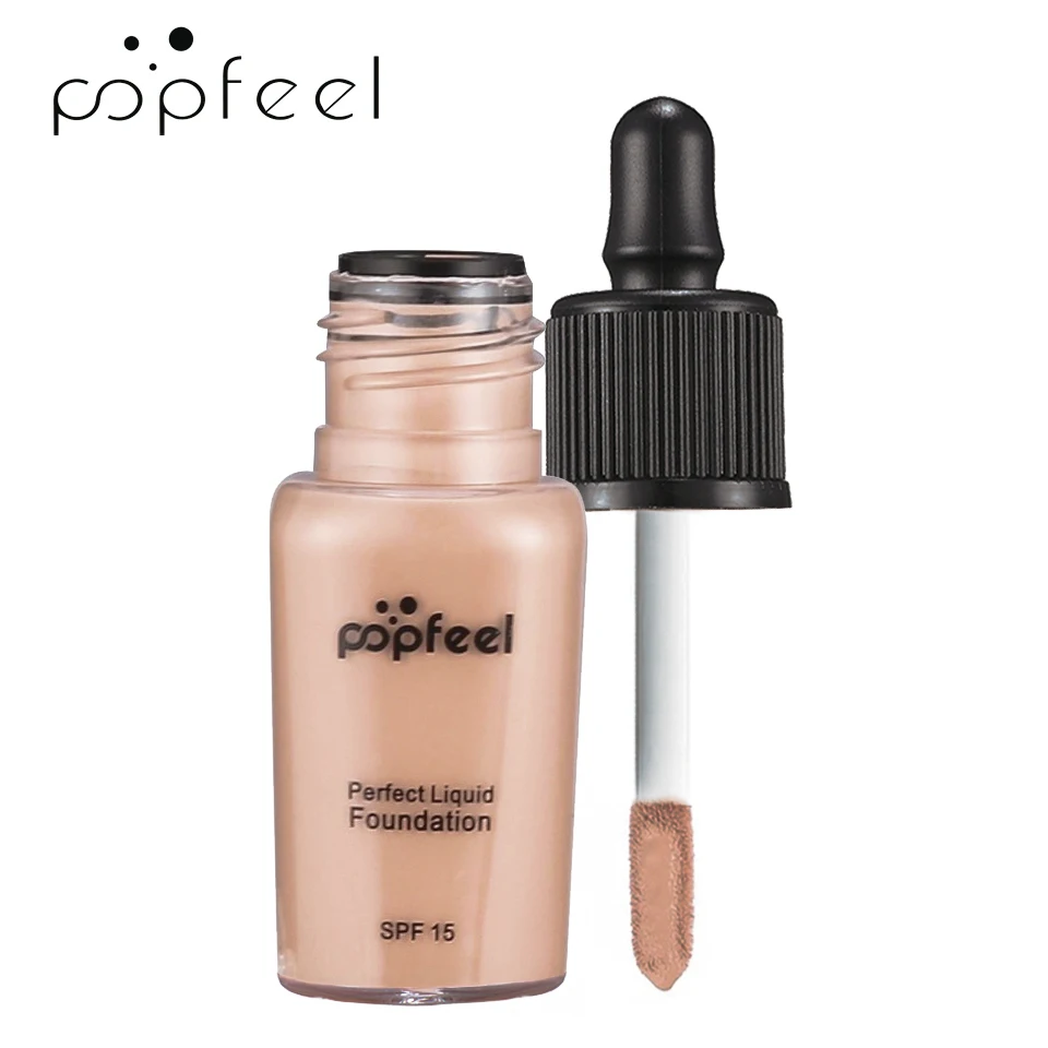 POPFEEL 24 часа долговечная основа для макияжа Матовая жидкая основа легко носить полное покрытие консилер лицевая основа макияж 6 цветов