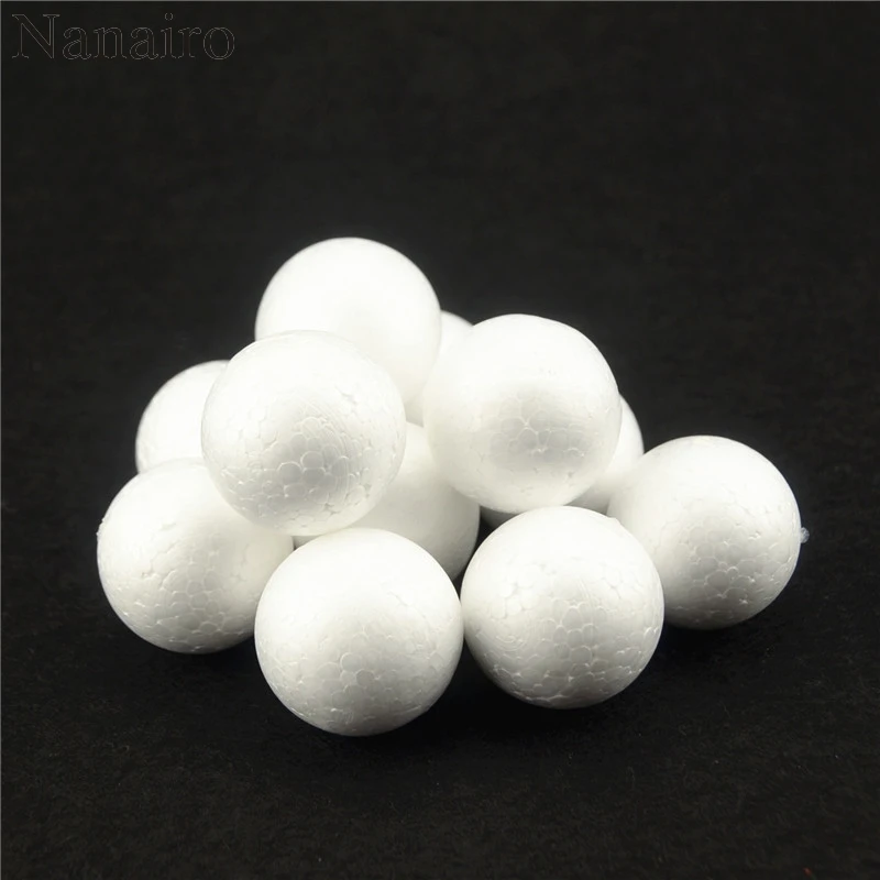 

New 20PCS/Lot 4cm Modelling Polystyrene Styrofoam Foam Ball White Craft Balls For DIY Christmas Party Decoration Supplies Gifts