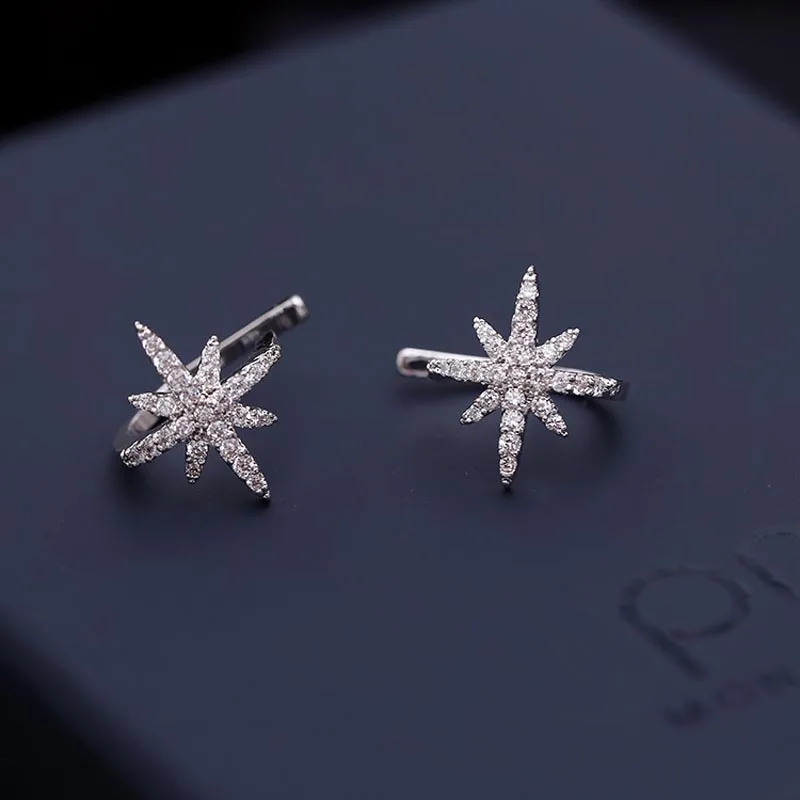 

Red Trees Fashion Simple Clip Earrings Without Piercing High Quality Birthday Gift to Girlfriend In Box