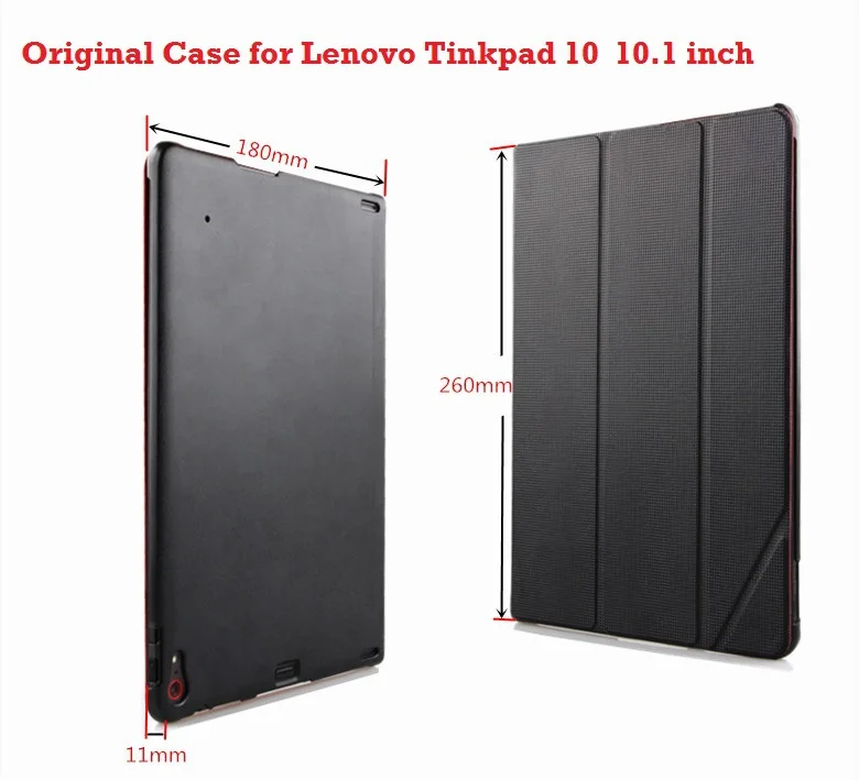 

Newest Arrive Lenovo Thinkpad 10 case 100% Original Brand Ultra-thin Smart Leather Cover Case For Lenovo Thinkpad 10 10.1''