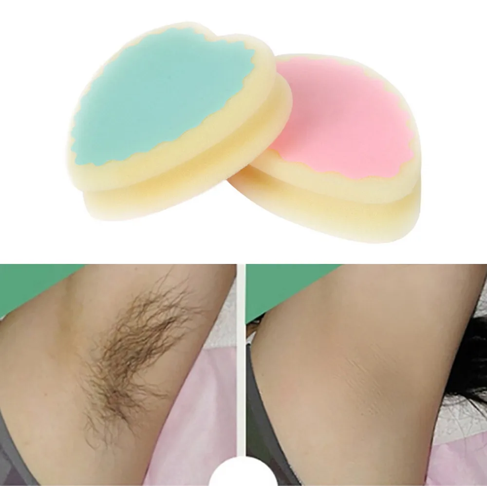 1 Pcs Magic Painless Hair Removal Depilation Sponge Pad Way To Remove Hair Leg Arm Hair Remover Beauty Tool #