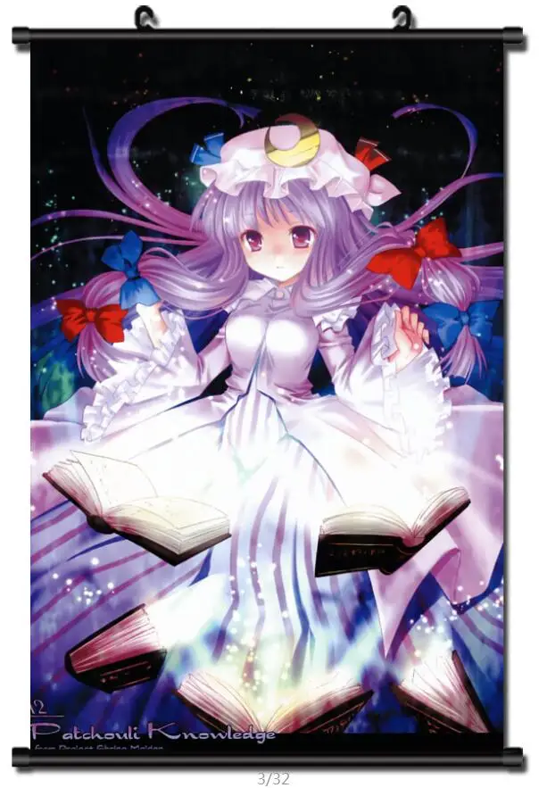 Японская декоративная картина аниме проект TouHou воплощение Алая пачули знания