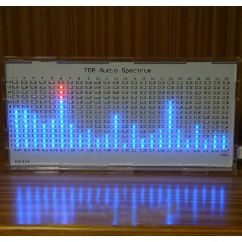 

TOP Quality DIY AS1424 Music Spectrum TOP Audio Spectrum LED Flashing Kit