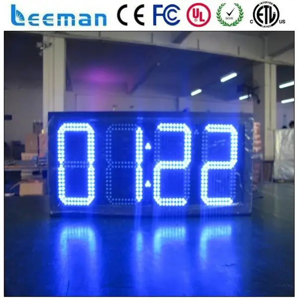 Leeman открытый из светодиодов время дата температура вход 10 дюйм(ов)|outdoor led clock|outdoor