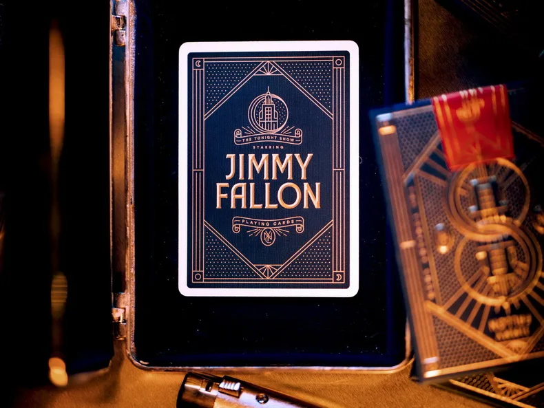 1 шт. Jimmy FALLON Карточные игры Премиум покер магия производительность Tonight Show двухслойные Теория 11 новые Запечатанные magic реквизит Magia фокусы