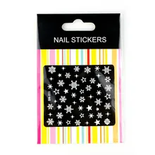 Красота женская мода Стикеры 3D на ногти Nail Art наклейки украшения Снежинка звезда дизайн SN-111