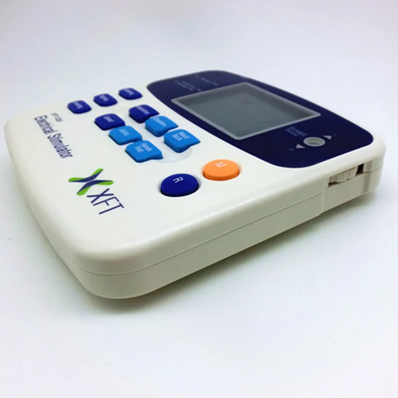 Dual Output Body Physio tens therapy massager back pain relief acupuncture pulse muscle stimulator massage 12pcs electrode pad