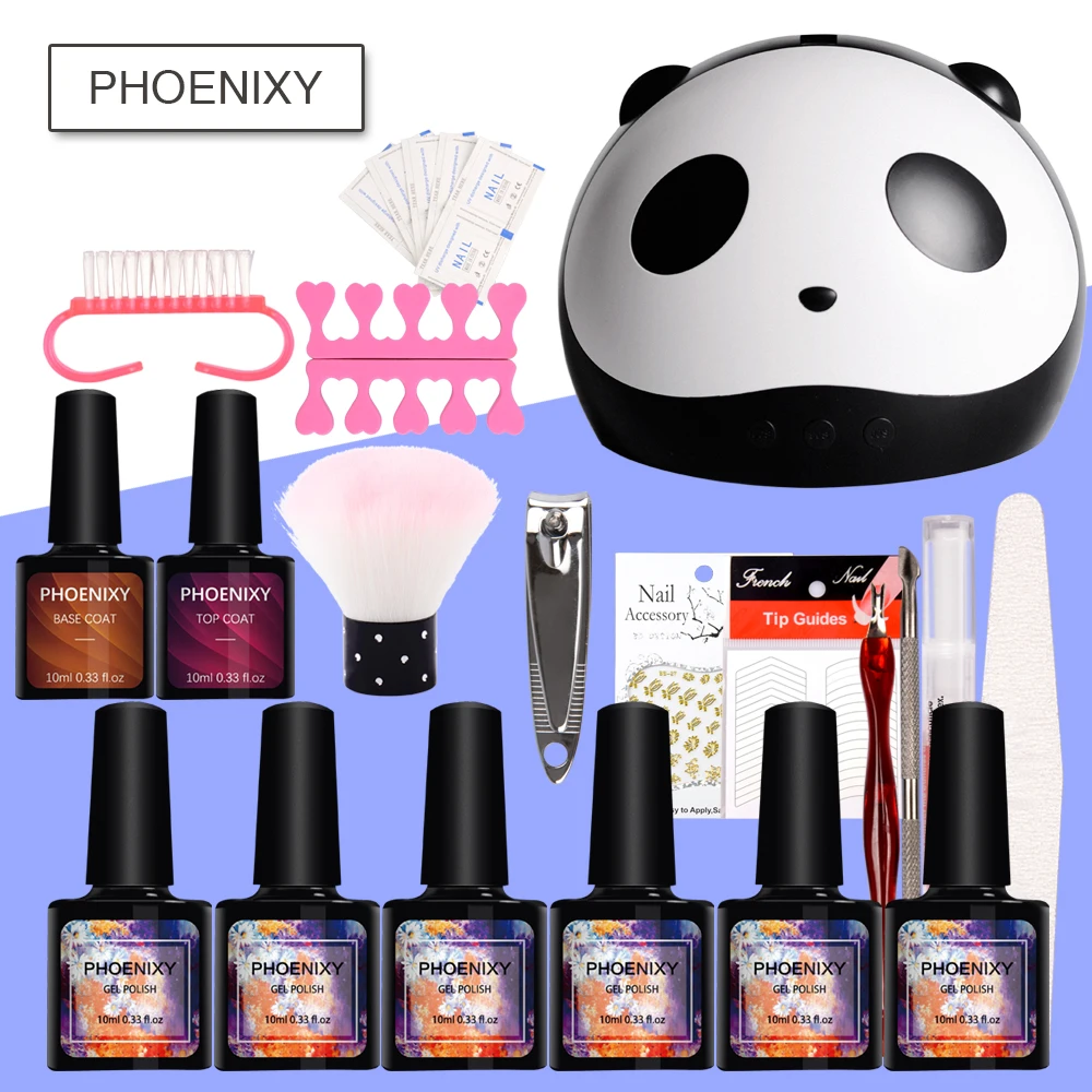 Набор для маникюра 24 Вт Светодиодный светильник 10 мл Гель-лак набор для маникюра Гель-лак набор для ногтей все для маникюра Набор