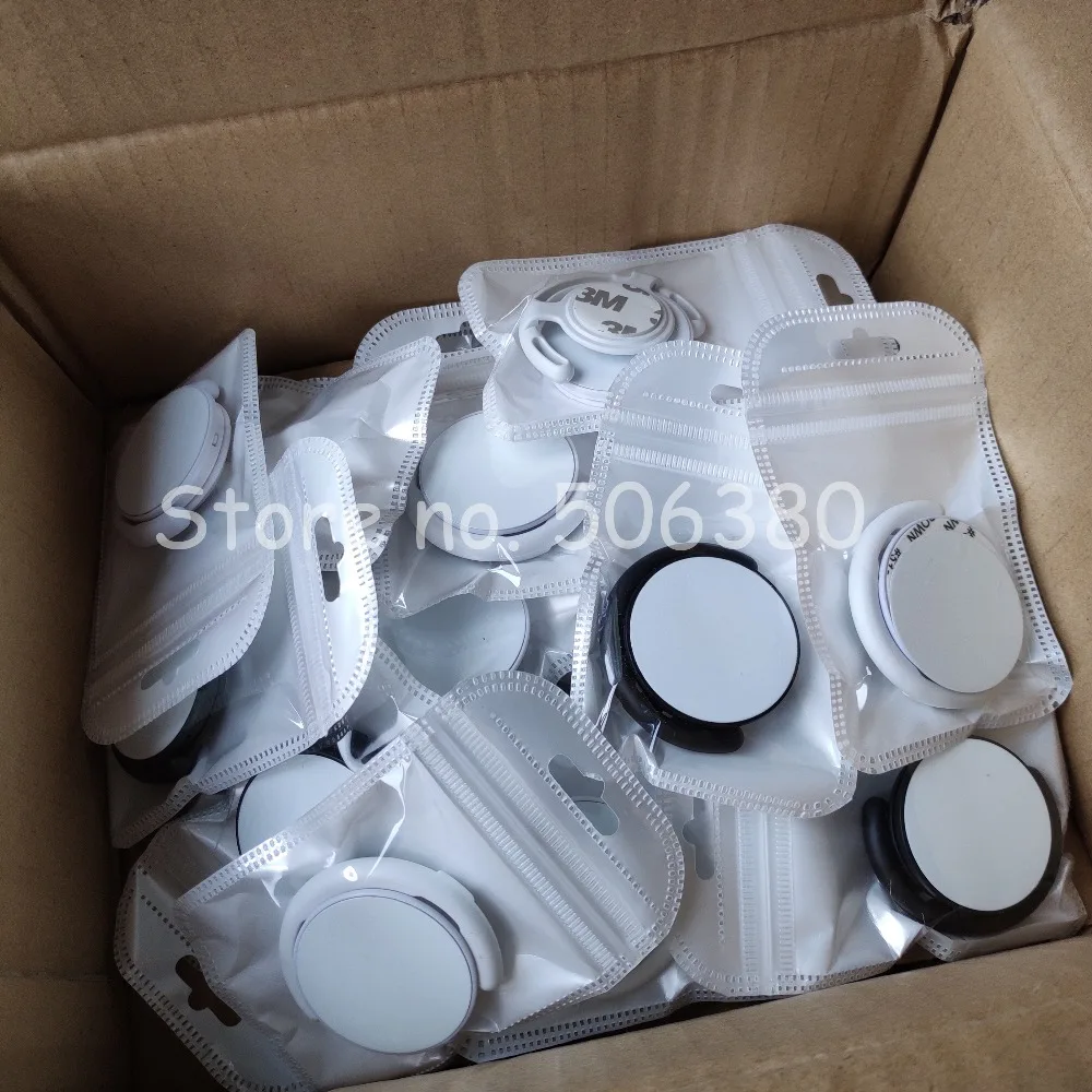 

Factory price!!! 200pcs New Sublimation Blank mobile Phone Plastic Holder With Metal insert heat trasnfer printing Holder Stand
